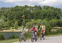 Radfahren am Brombachsee